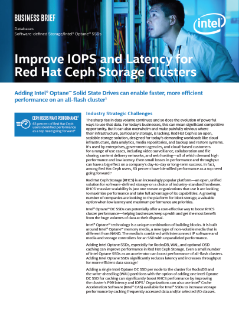 Better IOPS and Latency: Red Hat* Ceph Storage