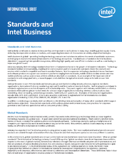 Standards, Patents, and Intel Business Informational Brief