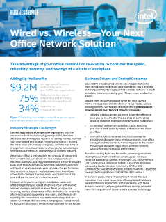 Wired vs. Wireless Office Network Solutions