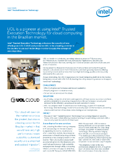 UOL Adopts Intel® Trusted Execution Technology for Cloud Computing