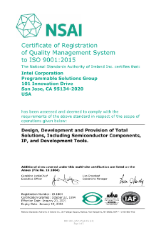Programmable Solutions Group ISO 9001:2015