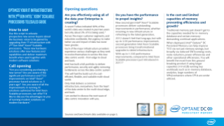 Optimize Your IT infrastructure with 2nd Gen Intel® Xeon® Scalable Processors Telesales Guide