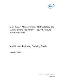 Intel Strain Measurement Methodology for Circuit Board Assembly
