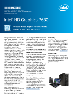 Intel® HD Graphics P630 Performance Guide