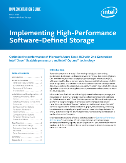 High-Performance Software-Defined Storage