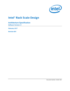 Intel® Rack Scale Design v2.1: Platform Hardware Guide