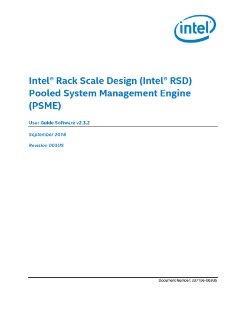Intel® Rack Scale Design (Intel® RSD) PSME User Guide