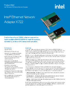 Intel® Ethernet Network Adapter X722