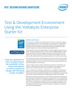 Cloud Infrastructure: The Yottabyte Enterprise* Starter Kit