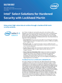 Intel Select Solutions for Hardened Security with Lockheed Martin