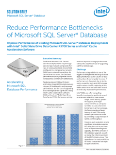 Accelerate and Improve Microsoft SQL Server* Database Performance