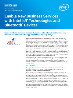 Vensi and Intel's Bluetooth IoT Solution