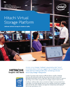 Hitachi Virtual Storage Platform*: Software-Defined Storage for Business Agility