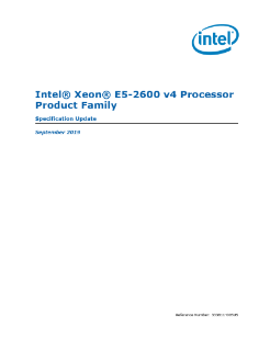 Intel® Xeon® Processor E5-2600 v4 Product Family Spec Update