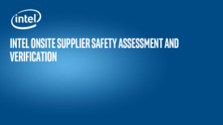 Supplier Safety Assessment and Verification