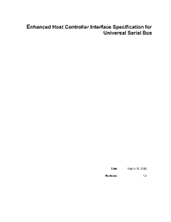 Enhanced Host Controller Interface Specification for Universal Serial Bus