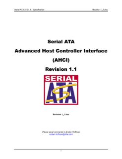 Serial ATA AHCI 1.1 Specification