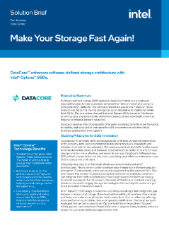 Make Your Storage Fast Again
