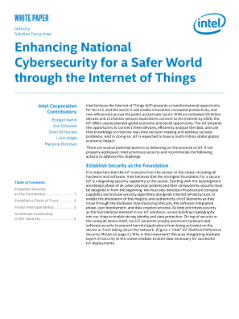Enhancing National Cybersecurity with the Internet of Things (IoT)