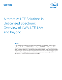 Alternative LTE Solutions in Unlicensed Spectrum