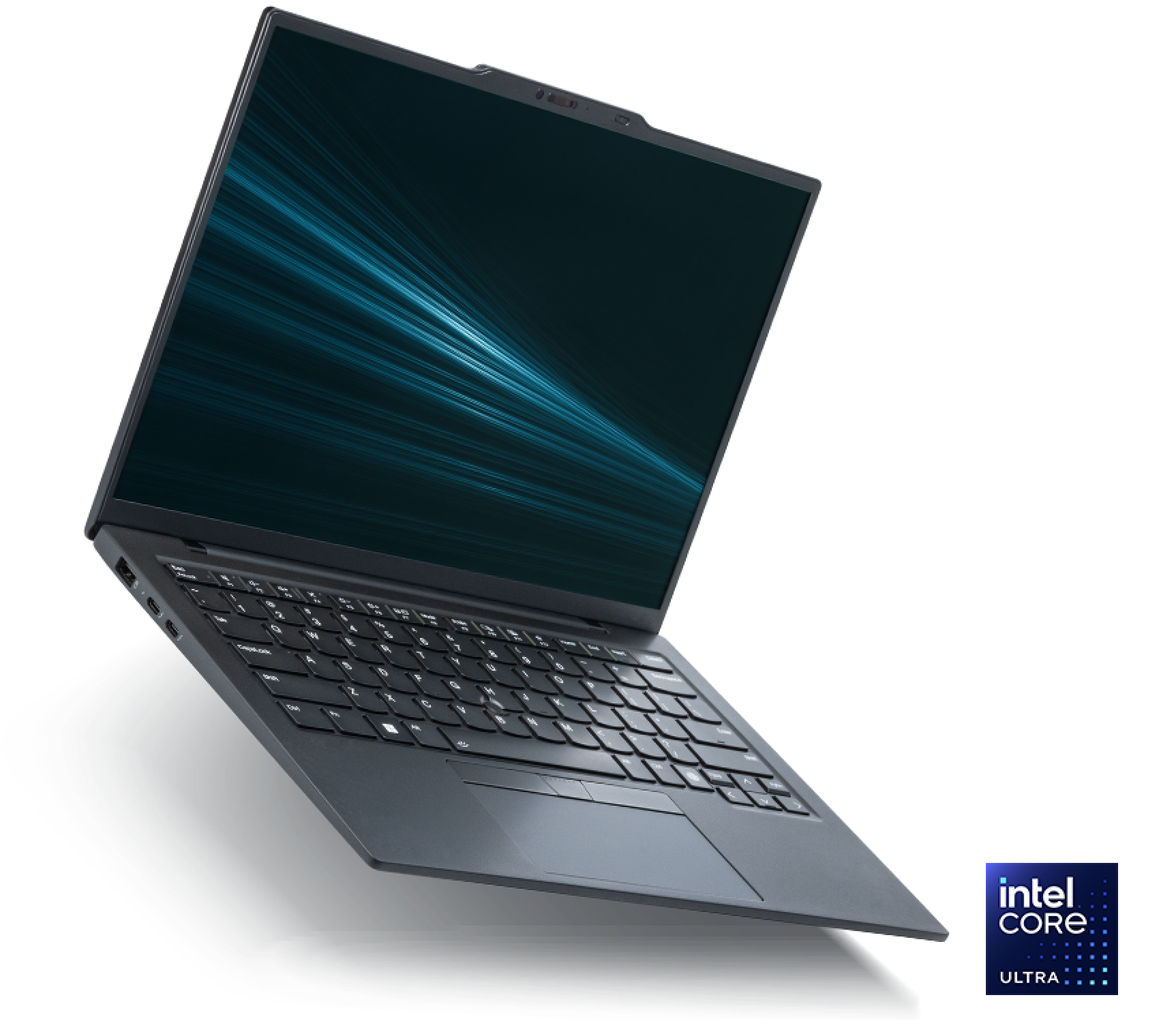 The Intel Evo Edition laptop equipped with an Intel Core Ultra processor.