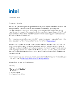 Message to Supplier Partners from Intel’s Chief Supply Chain Officer