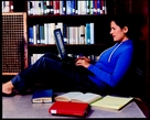 Girl in Library